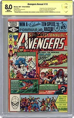 Buy Avengers Annual #10D CBCS 8.0 SS Milgrom/ Claremont/ Golden/ Shooter 1981 • 248.51£
