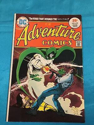 Buy ADVENTURE COMICS # 439, June 1975, SPECTRE! APARO ART!  FINE MINUS Condition • 3.73£