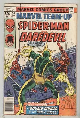 Buy Marvel Team-Up #56 April 1977 G+ Daredevil, Electro • 2.33£