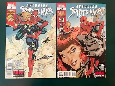 Buy Avenging Spider-Man #9 And 10 1st Appearance Of Carol Danvers As Captain Marvel • 58.25£