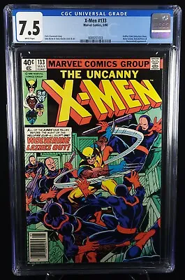 Buy Uncanny X-men 133 Cgc 7.5 Vf- White Pages 1st Solo Wolverine Cover & Story 1980 • 120.37£