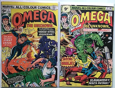 Buy Omega The Unknown #1 & 2 -  (Marvel Comics / 1976) • 9.99£