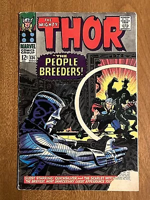 Buy Thor #134/Silver Age Marvel Comic Book/1st High Evolutionary/VG- • 44.23£