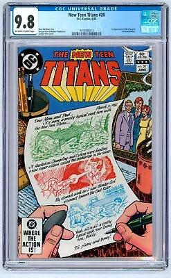 Buy New Teen Titans #20 CGC 9.8 (1982) - 1st App Disruptor • 54.32£