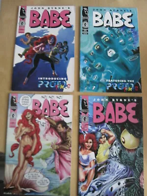 Buy BABE By John Byrne : COMPLETE 4 ISSUE Dark Horse 1994 SERIES.1,2,3,4 • 9.99£