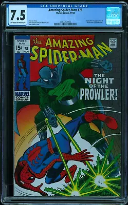 Buy Amazing Spider-Man 78 - CGC 7.5 (1st Appearance Of The Prowler (Hobie Brown)) • 260.16£