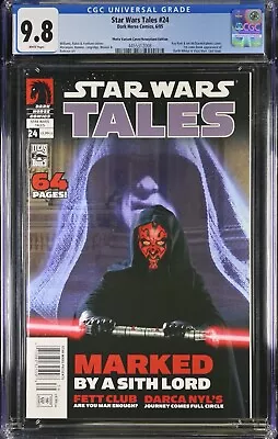 Buy Star Wars Tales #24 PHOTO VARIANT COVER NEWSSTAND CGC 9.8 1st Darth Maul RARE🔥 • 446.55£