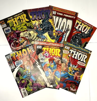 Buy Mighty Thor Comic Book Lot Of 7#466 #468 #469 #471 #474 #476 #477 Marvel Vintage • 13.19£