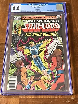 Buy Marvel Spotlight 6 CGC 8.0 White Pages Newsstand (1st Comic App Star-Lord)- 1980 • 62.75£