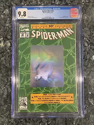 Buy Web Of Intrigue: Spider-Man #26 - CGC 9.8 White Pages - Key Issue Hologram Cover • 50.48£