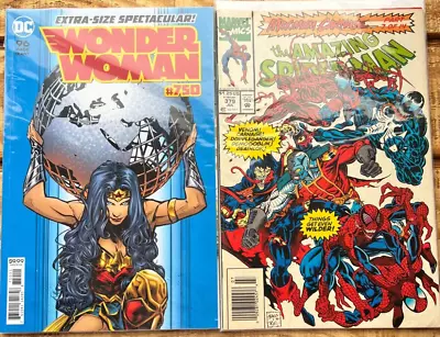 Buy Dc Comics Wonder Woman #750, Marvel The Amazing Spiderman #379 • 19.41£