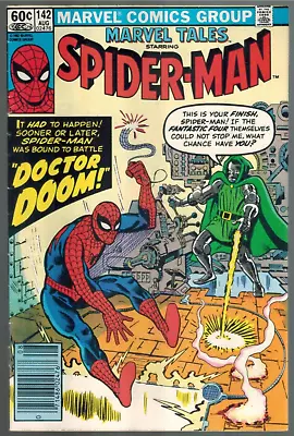 Buy Marvel Tales 142  Vs Doctor Doom  (rep Amazing Spider-Man #5)  F/VF 1982 • 6.17£