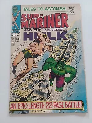 Buy Tales To Astonish #100 Hulk Vs Namor  • 34.95£