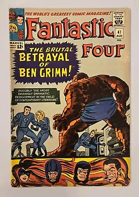 Buy Fantastic Four #41 Key Issue 3rd App. Of The Frightful Four. Marvel Comics. • 31.06£