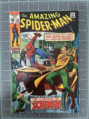 Buy 1970 Marvel Comics AMAZING SPIDER-MAN #83 First App. SCHEMER W/ KINGPIN  • 85.42£