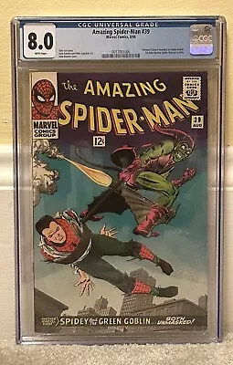 Buy Amazing Spider-man 39 CGC 8.0, 1st John Romita Sr Spider-man!!! • 640.70£