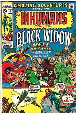 Buy Amazing Adventures #6 (1971) FN Thomas - Neal Adams   Inhumans - Black Widow  • 6.98£