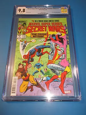 Buy Marvel Super-Heroes Secret Wars #3 Facsimile Reprint CGC 9.8 NM/M Gorgeous Gem • 45.04£