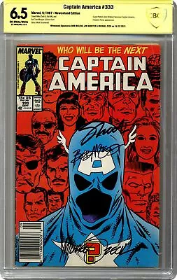 Buy Captain America #333D CBCS 6.5 Newsstand SS McLeod/ Shooter/ Zeck 1987 • 112.61£