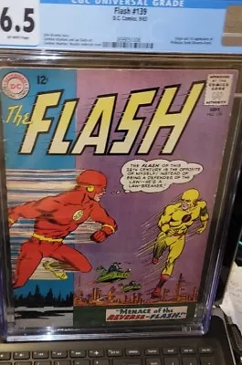 Buy Flash #139 CGC 6.5 Key 1st Appearance Reverse Flash App  OWP 1963 Movie Rare Fn+ • 931.93£