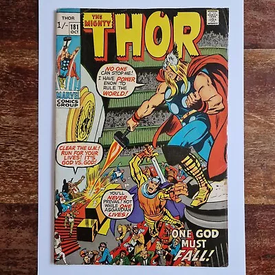 Buy Thor 181 / Marvel 1970 / Stan Lee Classic • 18.99£