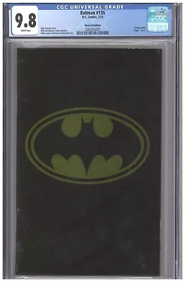 Buy Batman #135 / 900 CGC 9.8 Big Time BTC Black Gold Foil Virgin Variant Cover 2023 • 108.72£