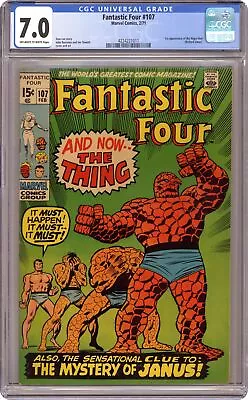 Buy Fantastic Four #107 CGC 7.0 1971 4224221011 • 77.66£