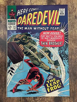 Buy Daredevil #25 - STUNNING HIGH GRADE - 1st App Leap Frog - Marvel 1967 • 13.59£