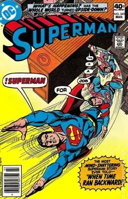 Buy Superman #345 FN- 5.5 1980 Stock Image Low Grade • 2.33£