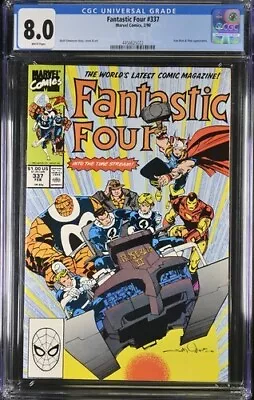 Buy FANTASTIC FOUR #337 CGC 8.0, 1990, Iron Man & Thor Appearance, NEW CASE • 24.85£
