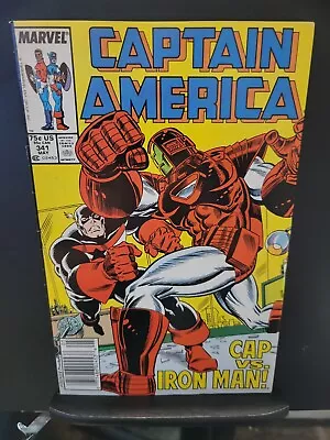Buy Captain America #341 1st Battlestar Marvel 1988 • 7.76£