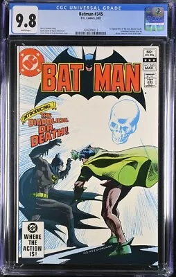 Buy Batman #345 1982 Dc Comics Cgc 9.8 1st New Doctor Death White Pages 8013 • 101.92£