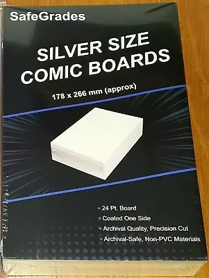 Buy 100 X SILVER AGE COMIC BACKING BOARDS SAFE GRADES • 16.99£