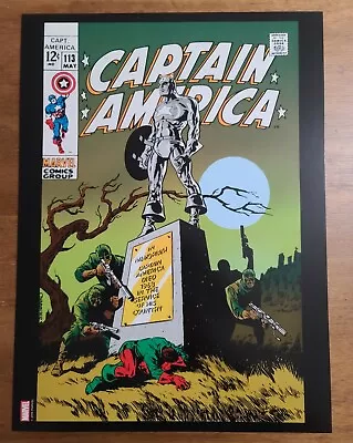 Buy Captain America 113 Steve Rogers Faked Death Marvel Comic Poster By Jim Steranko • 11.65£
