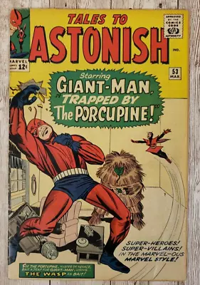 Buy Tales To Astonish #53 Marvel 1964 -Silver Age - Wasp & Giant-Man- Stan Lee • 20.19£