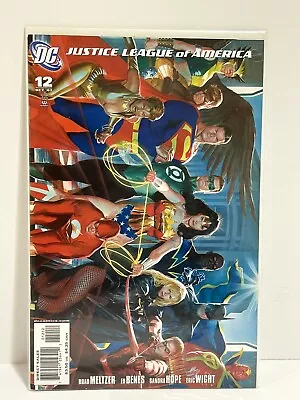 Buy Justice League Of America #12 Alex Ross Landscape DC 2007 HTF 2nd Print • 30.29£