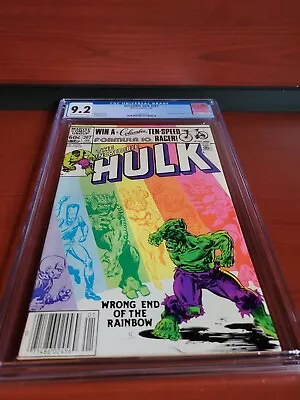 Buy EXCELLENT!  The Incredible Hulk #267 Wrong End Of The Rainbow CGC 9.2 GRADED • 77.65£