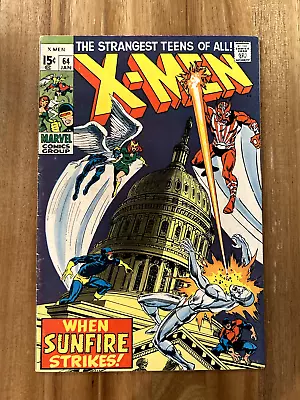 Buy Uncanny X-Men #64 1970 Marvel Comics 1st Sunfire • 66.01£