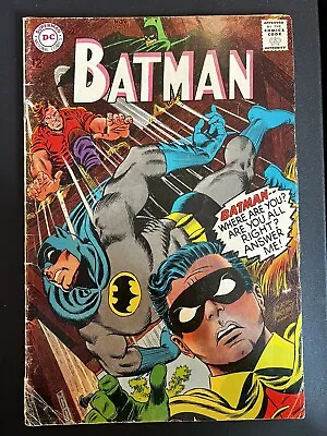 Buy Batman #196 (g-) 1967  Psychic Super-sleuth!  Robin! Silver Age Dc Comics • 9.32£