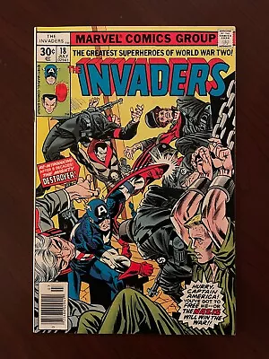 Buy Invaders #18 (Marvel 1977) Bronze Age Frank Robbins WWII 1st Destroyer 8.5 VF+ • 20.97£
