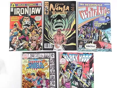 Buy #1's Atlas Iron Jaw,ninja Warrior,whiz Kids,the Sheild,black Hood Indy Comic Lot • 13.97£