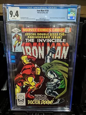 Buy Iron Man #150 1981 Marvel Comics CGC 9.4 NM 10311 • 113.25£