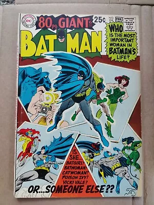 Buy Batman 208 VG 80 Page Giant Poison Ivy Cover 1969 Vintage Silver Age Nick Cardy • 30.29£