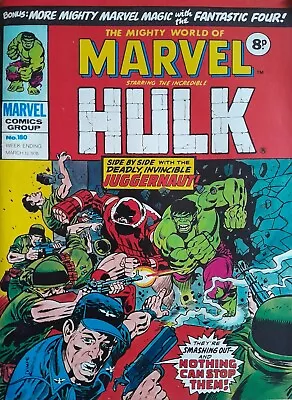 Buy The Mighty World Of Marvel THE INCREDIBLE HULK No. 180 Mar. 18th 1976 Comic VGC • 8.99£