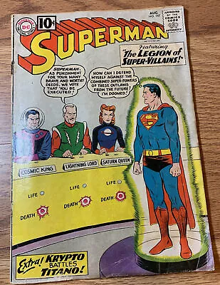 Buy Superman #147 - 1st App Legion Of Super-Villains - DC Comics 1961 • 50.48£