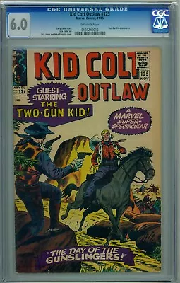 Buy Kid Colt Outlaw #125 - Cgc (6.0) - Dick Ayers Cover -11/1965 • 46.60£