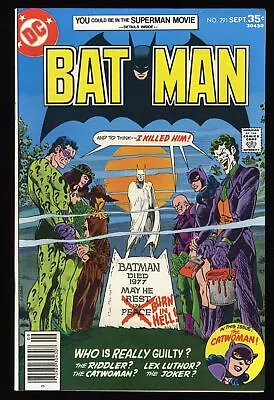 Buy Batman #291 NM- 9.2 Jim Aparo Batman Grave Cover! Catwoman! DC Comics 1977 • 131.25£