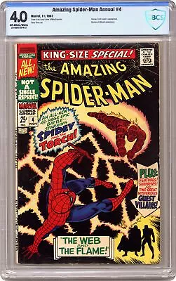 Buy Amazing Spider-Man Annual #4 CBCS 4.0 1967 23-0AF5128-012 • 76.11£