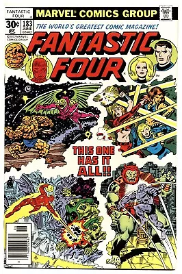 Buy FANTASTIC FOUR #183 F, Marvel Comics 1977 Stock Image • 3.11£