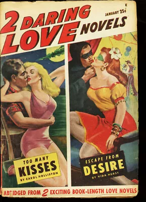 Buy 2 Daring Love Novels--January 1948--Pulp Magazine--Zenith--VG/FN • 85.43£